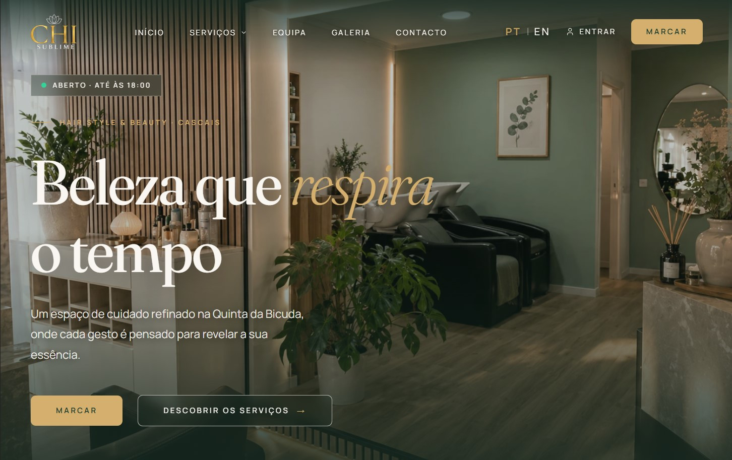 Chi Sublime booking flow